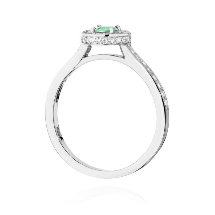 Inel Aur 14K W559 Smarald 0.30ct - Imagine 11