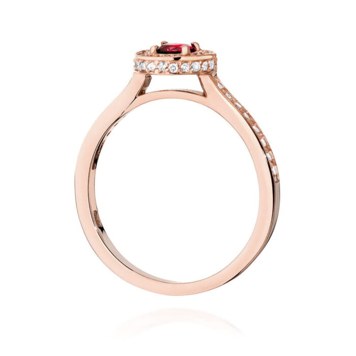 Inel Aur 14k cu Rubin 0.35 ct - Imagine 11
