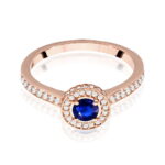 Inel Aur 14k cu Safir 0.30 ct - Imagine 10