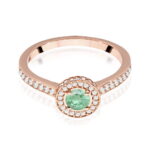 Inel Aur 14K W559 Smarald 0.30ct - Imagine 6