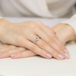 Inel Aur 14K W559 Smarald 0.30ct - Imagine 8