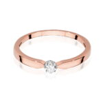 Inel Aur 14K cu Diamant 0.04 ct - Imagine 9