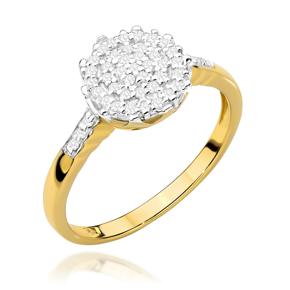 W565-B-585-B0.23_1.jpg Inel Aur 14K cu Diamante 0.23 ct - Imagine 1