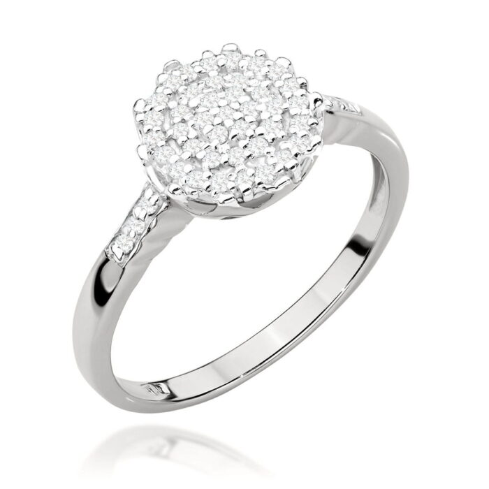 Inel Aur 14K cu Diamante 0.23 ct - Imagine 6