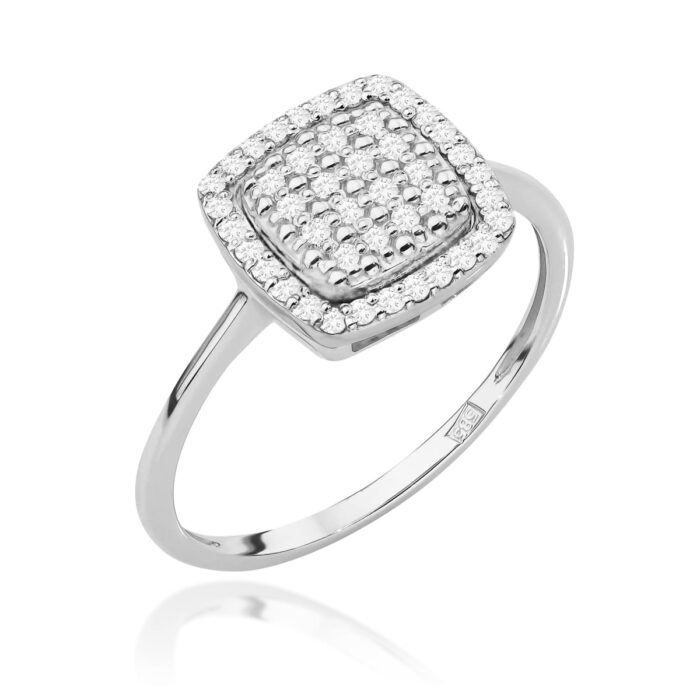 Inel Aur 14K cu Diamante 0.28 ct - Imagine 4