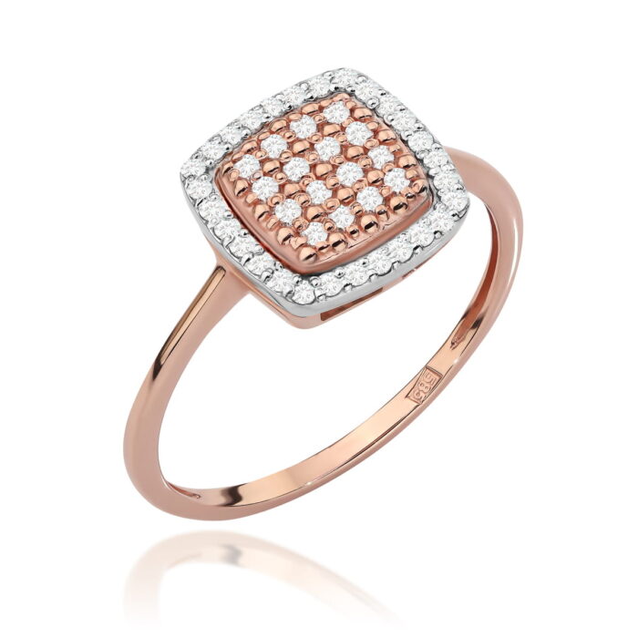 Inel Aur 14K cu Diamante 0.28 ct - Imagine 9