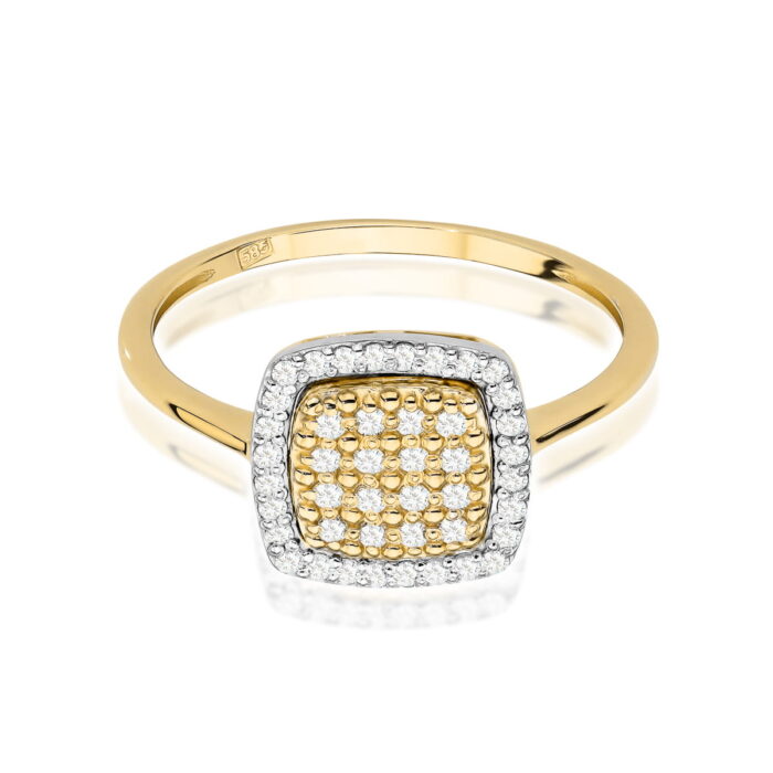 Inel Aur 14K cu Diamante 0.28 ct - Imagine 2