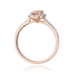 Inel Aur 14K cu Morganit 0.60 ct  si Diamante 0.19 ct - Imagine 11