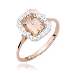 Inel Aur 14K cu Morganit 1.00 ct  si Diamante 0.17 ct - Imagine 7