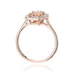 Inel Aur 14K cu Morganit 1.00 ct  si Diamante 0.17 ct - Imagine 9