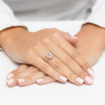 Inel Aur 14K cu Morganit 1.00 ct  si Diamante 0.17 ct - Imagine 4