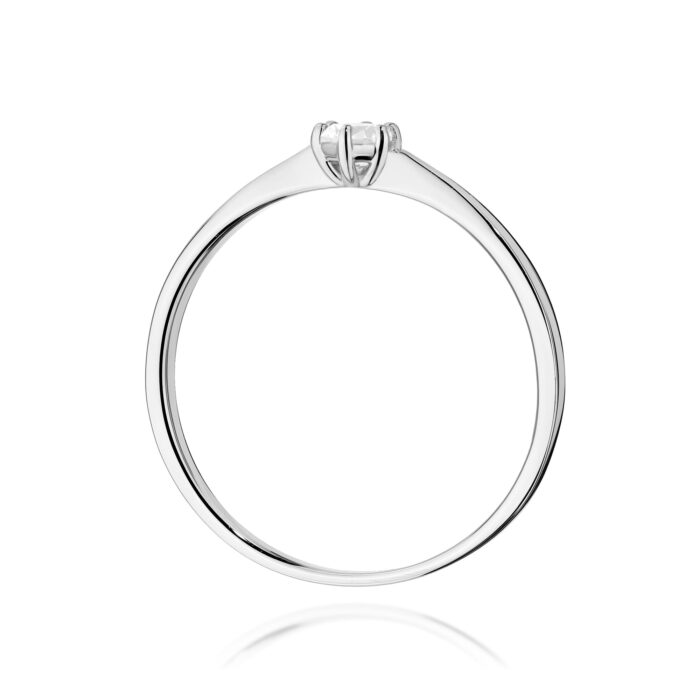 Inel Aur 14K cu Diamant 0.15 ct - Imagine 7