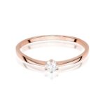 Inel Aur 14K cu Diamant 0.15 ct - Imagine 10