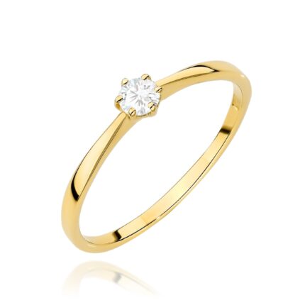 Inel Aur 14K cu Diamant 0.15 ct