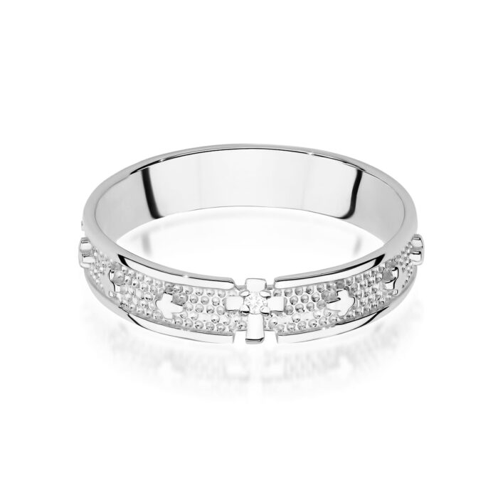 Inel Aur 14K cu Diamante 0.0086 ct - Imagine 5