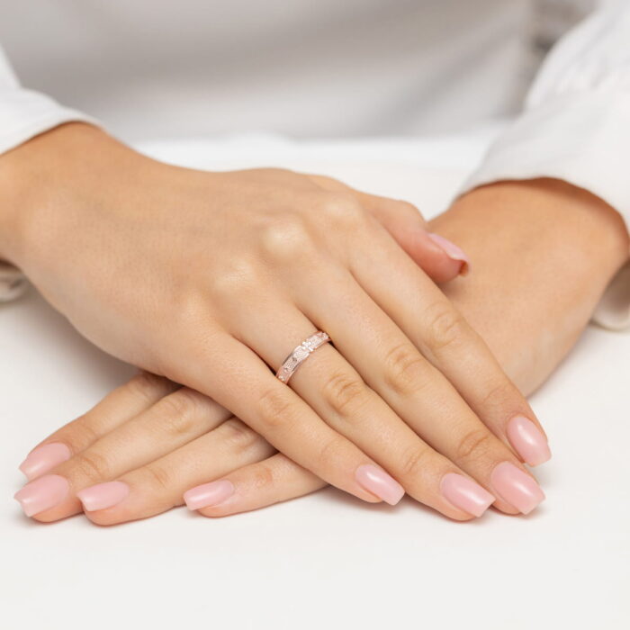 Inel Aur 14K cu Diamante 0.0086 ct - Imagine 9