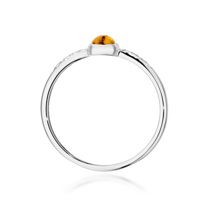 Inel Aur 14K W596 Turmalină Galbenă 0.30ct - Imagine 11