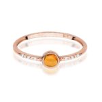 Inel Aur 14K W596 Turmalină Galbenă 0.30ct - Imagine 6