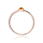 Inel Aur 14K W596 Turmalină Galbenă 0.30ct - Imagine 7