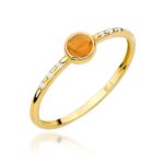 Inel Aur 14K W596 Turmalină Galbenă 0.30ct