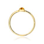 Inel Aur 14K W596 Turmalină Galbenă 0.30ct - Imagine 3