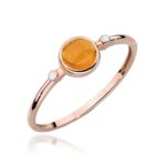 Inel Aur 14K W597 Turmalină Galbenă 0.60ct - Imagine 5