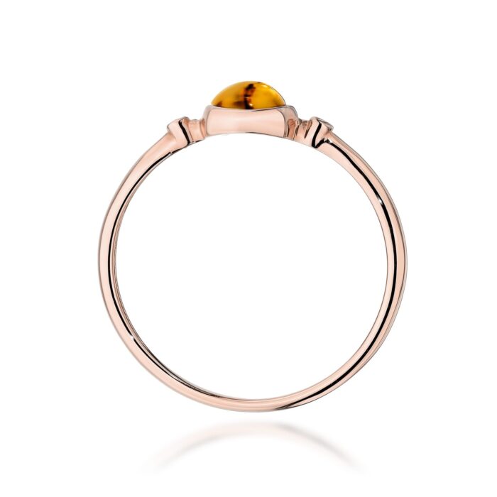 Inel Aur 14K W597 Turmalină Galbenă 0.60ct - Imagine 7