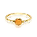 Inel Aur 14K W597 Turmalină Galbenă 0.60ct - Imagine 2