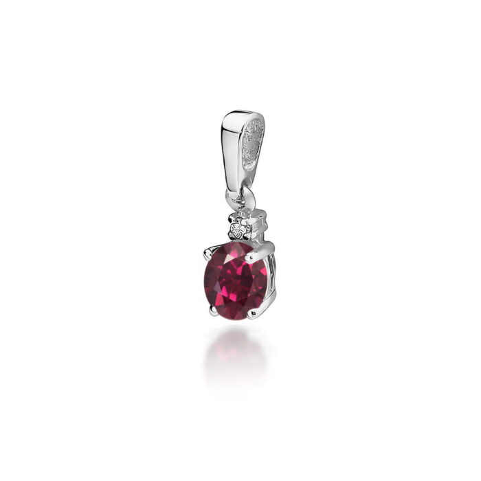 Pandantiv Aur 14K Z0001 Rodolit 0.50ct - Imagine 5