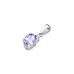 Pandantiv Aur 14K cu Tanzanit 0.40 ct si Diamant 0.0145 ct - Imagine 6