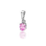 Pandantiv Aur 14K Z001 Topaz Roz 0.50ct - Imagine 5