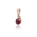 Pandantiv Aur 14K Z0001 Rodolit 0.50ct - Imagine 3