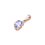 Pandantiv Aur 14K cu Tanzanit 0.40 ct si Diamant 0.0145 ct - Imagine 4