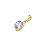 Pandantiv Aur 14K cu Tanzanit 0.40 ct si Diamant 0.0145 ct - Imagine 2