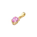 Pandantiv Aur 14K Z001 Topaz Roz 0.50ct - Imagine 2