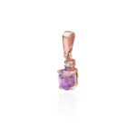 Pandantiv Aur 14K cu Ametist 0.40 ct si Diamant 0.0145 ct - Imagine 5