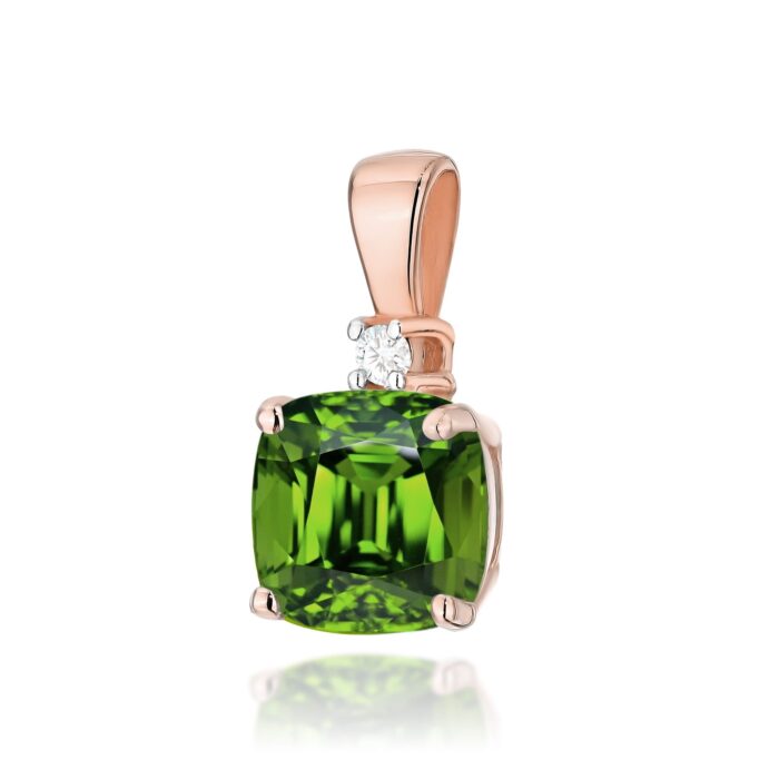 Pandantiv Aur 14K cu Peridot 1 ct - Imagine 5