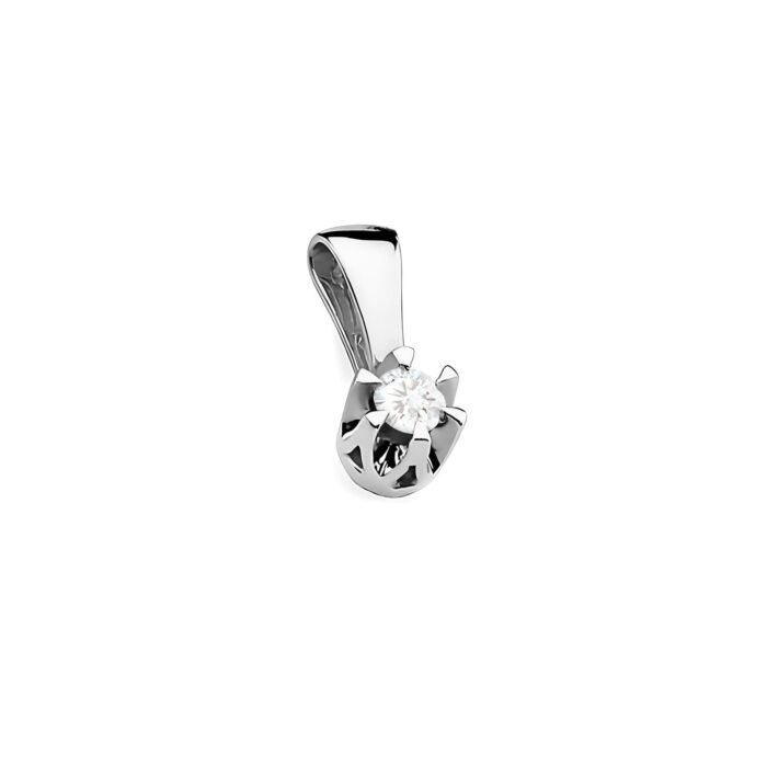 Pandantiv Aur 14K cu Diamant 0.10 ct - Imagine 6