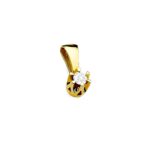 Pandantiv Aur 14K cu Diamant 0.10 ct - Imagine 2