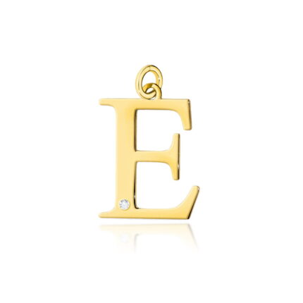 Pandantiv Aur 14K cu Diamant 0.005 ct Litera E 10x9 mm