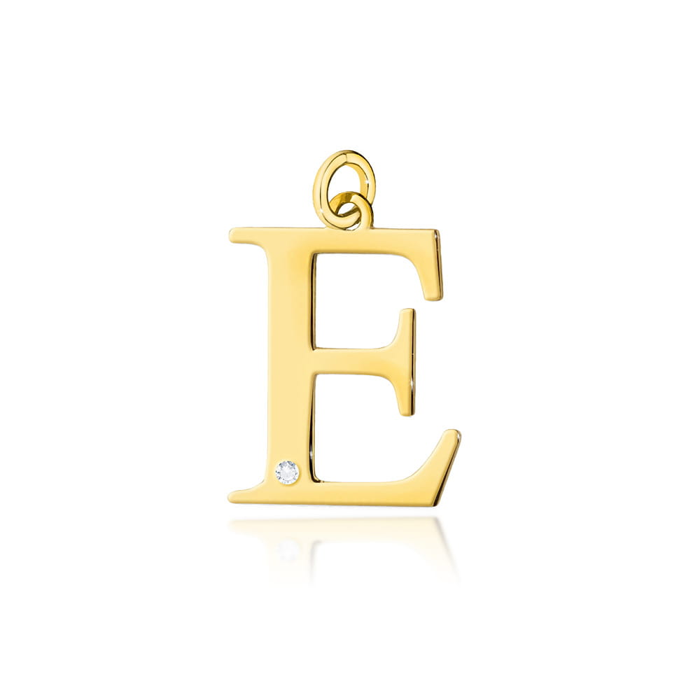 Z0069.Z3.DIW_.05_1.jpg Pandantiv Aur 14K cu Diamant 0.005 ct Litera E 10x9 mm - Imagine 1