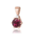 Pandantiv Aur 14K Z0076 Rodolit 0.60ct - Imagine 3