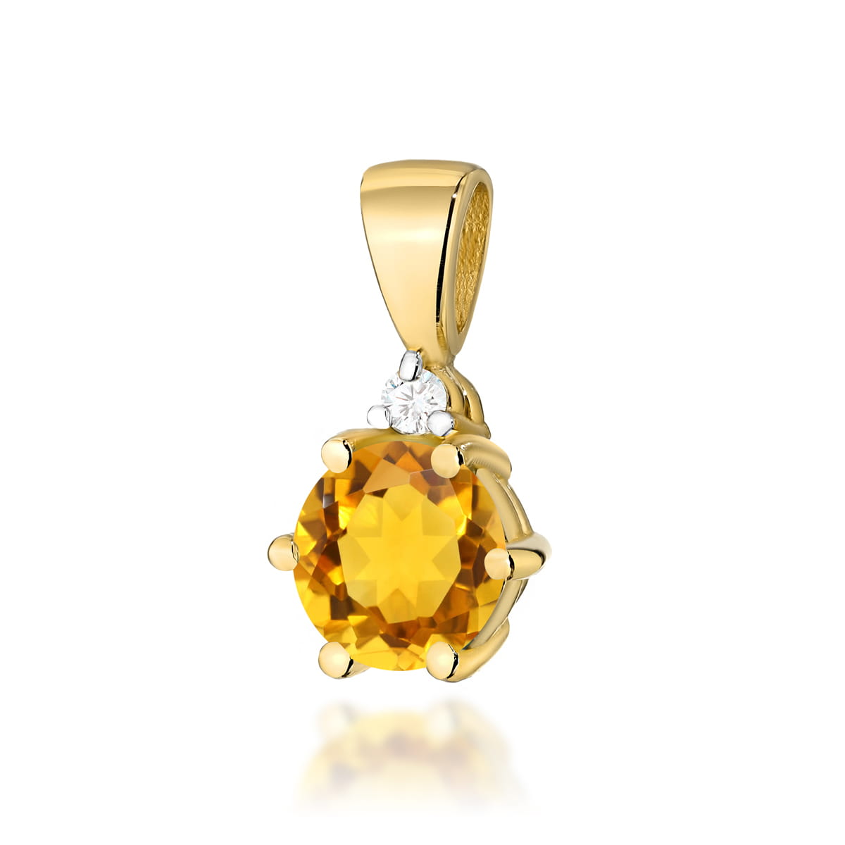 Z0076.Z3.CIY_.01_1.jpg Pandantiv Aur 14K cu Citrine 0.50 ct - Imagine 1
