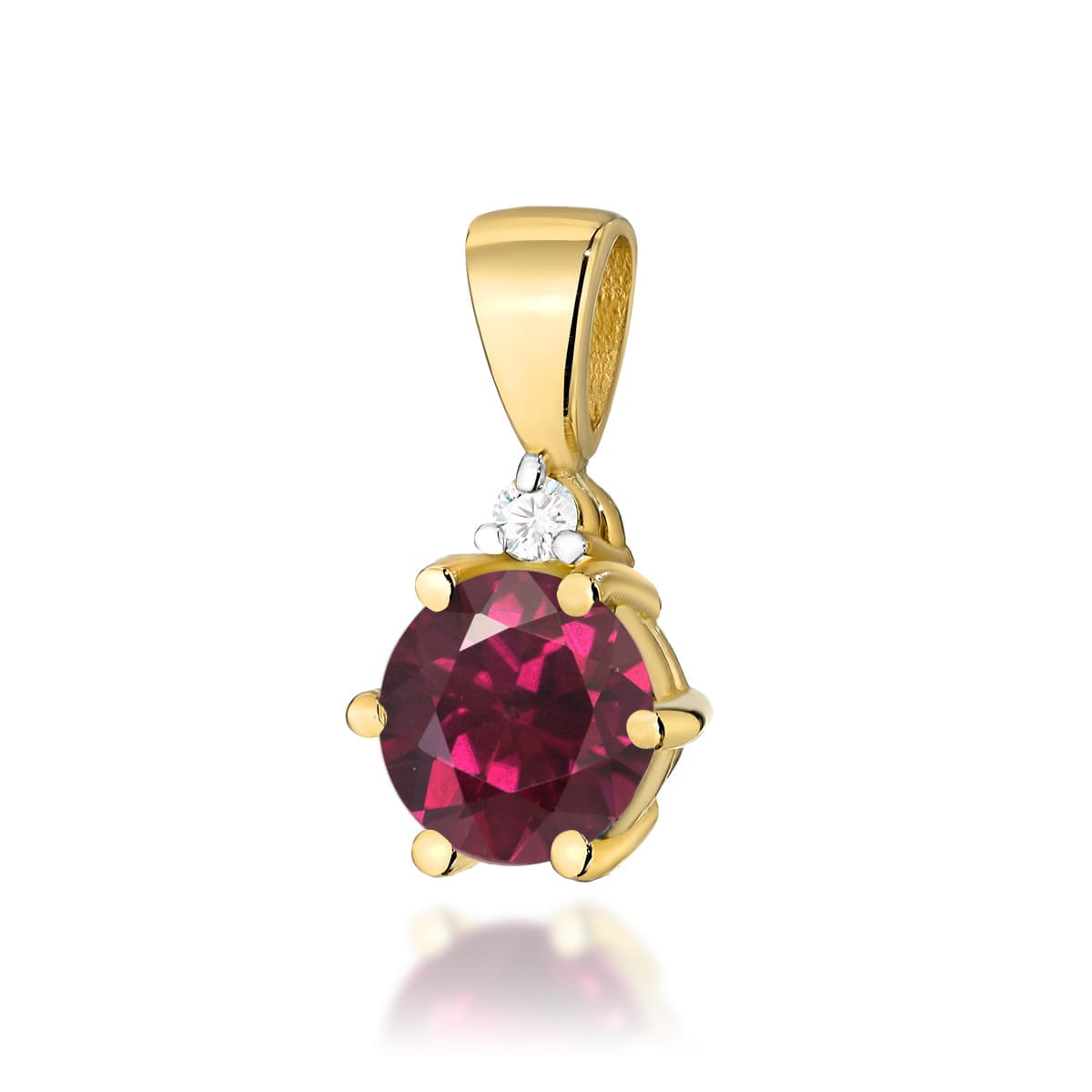 Z0076.Z3.RHR_.01_1.jpg Pandantiv Aur 14K Z0076 Rodolit 0.60ct - Imagine 1