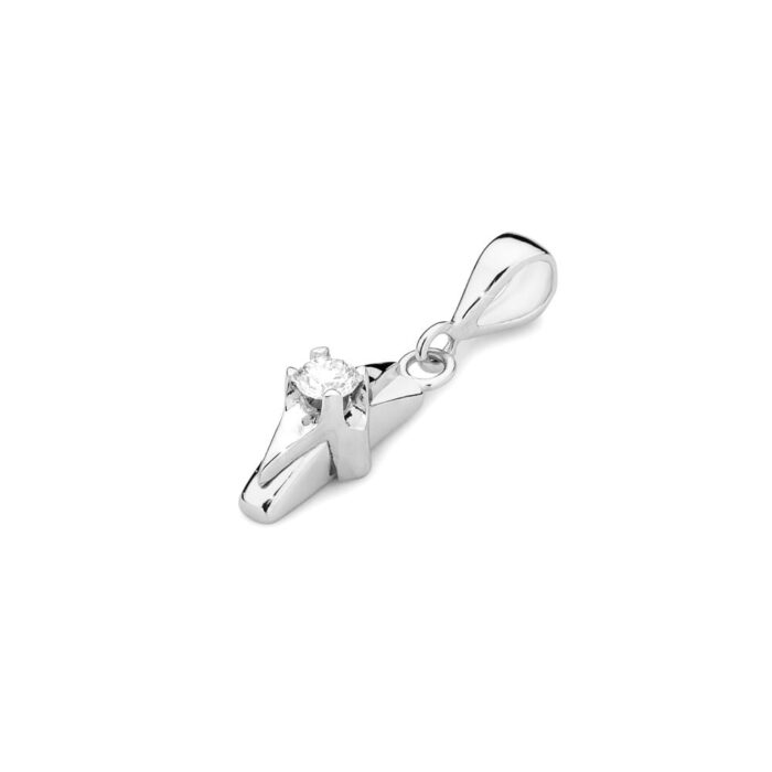 Pandantiv Aur 14K Z0088 Diamant 0.08ct - Imagine 4