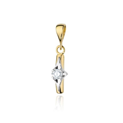 Pandantiv Aur 14K Z0088 Diamant 0.08ct