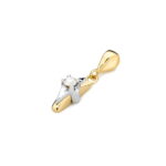 Pandantiv Aur 14K Z0088 Diamant 0.08ct - Imagine 2