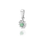 Pandantiv Aur 14K Z0185 Smarald 0.15ct - Imagine 5