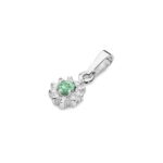 Pandantiv Aur 14K Z0185 Smarald 0.15ct - Imagine 6