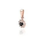 Pandantiv Aur 14K Z0185 Diamant Negru 0.12ct - Imagine 3